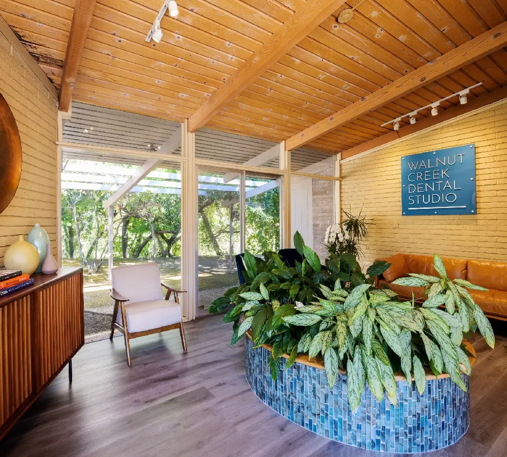 Waiting area at Walnut Creek Dental Studio